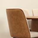 Ver imagem 3 de Conjunto de Jantar Mesa Retangular Lintz com 8 Cadeiras Dakota - Canella C/ Caramelo