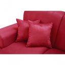 Ver imagem 3 de Sofá Manu Conjunto 2 e 3 Lugares Clássico Fixo Confortável Sala Império Vermelho 373