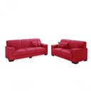 Ver imagem 6 de Sofá Manu Conjunto 2 e 3 Lugares Clássico Fixo Confortável Sala Império Vermelho 373