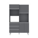 Ver imagem 4 de Kit Livia 1,20 Cinza - Vrk Comercio On-Line