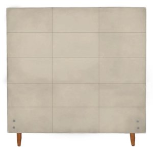 Cabeceira Raissa 1,20 Cm Para Cama Box Suede Bege