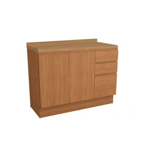 Módulos de Cozinha Kappesberg Ciela Balcão C/ Tampo Ciela R626 C/ 2 Portas e 3 Gavetas 120cm