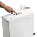 Ver imagem 6 de Kit Vaso Sanitário Monobloco Amazonita e Ducha Higiênica para Banheiro Apa - Branco e Preto