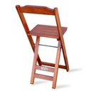 Ver imagem 3 de Kit 12 Cadeiras Bistrô Dobrável Madeira Padrão Imbuia - Cor: Marrom