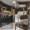 Ver imagem 7 de Balcão Gabinete de Pia 120 Cm 2 Portas 3 Gavetas (sem Tampo) Rustic/preto Lux Madesa Rustic/preto