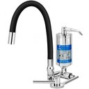 Ver imagem 1 de Torneira com Filtro para Cozinha Abs Omega 1/4 de Volta Bica Articulável C61 Preta e Cromada - Estev