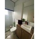 Ver imagem 5 de Móvel Aparador de Sala 140cm 4 Portas Branco Azul