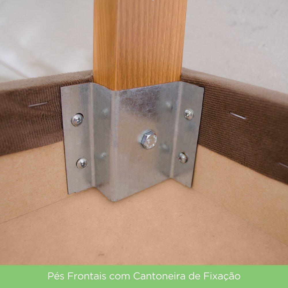 Conjunto Sala de Jantar Tampo MDF com Vidro Canto Reto 120 Cm 04 Cadeiras Suely Casa 812 - 10