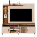 Ver imagem 4 de Painel para TV de até 65" com LED Oscar Off White/Canela