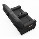 Ver imagem 7 de Poltrona do Papai Reclinável Sala de Cinema Movie 2 Lugares Manual Baú USB Linho Chumbo G23 Gran Bel