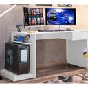 Ver imagem 2 de Mesa Escrivaninha Gamer 3003024 Branco MBL