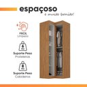 Ver mais imagens de Guarda Roupa de Canto Modulado Madrid 2 Portas de Bater sem Gavetas MDP Madeirado-Off White Maxel
