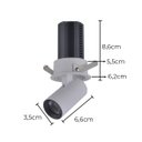 Ver imagem 2 de Spot Led Embutir Retrátil Aiva 24° 7w 2700k C/ Facho Direcionável 360° Br St2925