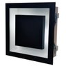 Luz Plafon Indireta Embutir 25x25 Preto com Branco - 5