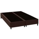 Ver imagem 1 de Cama Box Bipartido Queen Sintetico Premium Santo Box Bipartido 40x158x198:marrom