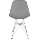 Ver imagem 4 de Cadeira Charles Eames Eiffel Base Metal Cromado Cinza