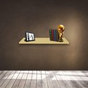 Ver imagem 5 de Prateleira Simples Natural 50X20 Cm Com Suporte Em Mdf