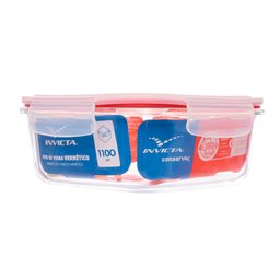 Pote de Vidro Hermético 1,1L Quadrado Invicta - 2