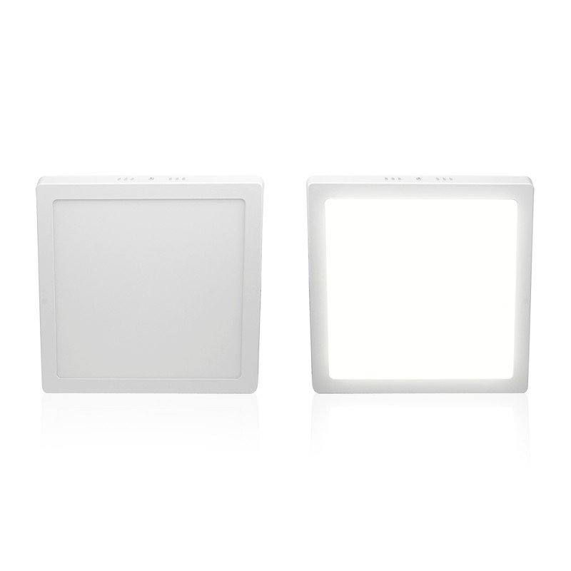 Painel Led 18w Sobrepor Taschibra Quadrado 21x21 Branco Lux Luz Quente 3000k 6500k - 2