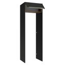 Ver imagem 5 de Porta-geladeira 73 Cm 1 Porta Basculante Preto/rustic/preto Lux Madesa