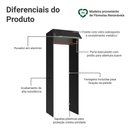 Ver imagem 3 de Porta-geladeira 73 Cm 1 Porta Basculante Preto/rustic/preto Lux Madesa