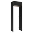 Ver imagem 1 de Porta-geladeira 73 Cm 1 Porta Basculante Preto/rustic/preto Lux Madesa