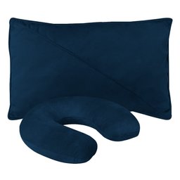 Maca Estética com Massagem para Design Salão Estofada Veludo Azul Marinho Sofa Store Estética - 5