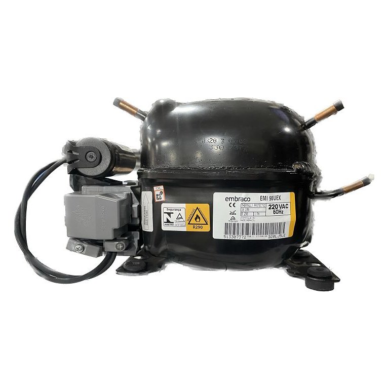 Motor Compressor 1/4 Emi90uex - Em2u3115u Embraco R290 220v
