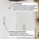 Ver imagem 4 de Guarda Roupa de Canto Alpes 5 Portas 4 Gavetas MDP Branco Pf-Branco Pf Luciane Móveis