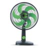 Ventilador Mallory TS30 30cm 6 Pás Preto com Verde - 1