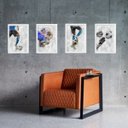Ver imagem 2 de Kit 4 Quadros Decorativos Futebol 24x18cm:madeira Preta