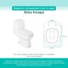 Assento Sanitário Tampa de Vaso Madeira Mdf Laqueado Ibiza para Bacia Incepa 6lpf - Cinza Claro - 3
