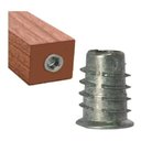 Ver imagem 3 de 100 Buchas Americanas para Madeira 5/16 X 18mm Metal Zamak