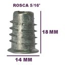 Ver imagem 2 de 100 Buchas Americanas para Madeira 5/16 X 18mm Metal Zamak