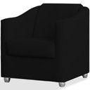 Ver imagem 1 de Poltrona Decorativa Luiza Suede Preto