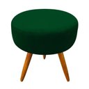 Ver imagem 2 de Puff Puf Suede Verde Musgo Pés Palito 50 Cm De Altura Top