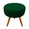 Puff Puf Suede Verde Musgo Pés Palito 50 Cm De Altura Top - 2
