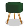 Puff Puf Suede Verde Musgo Pés Palito 50 Cm De Altura Top - 1
