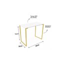 Ver imagem 4 de Escrivaninha Escritório Industrial Dourado