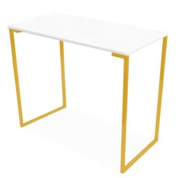Escrivaninha Escritório Industrial Dourado - 1