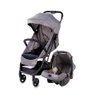 Travel System Cosco Duo Carrinho com Bebê Conforto Minny 3.0 de 0 Meses até 15kg Cinza Mescla - 1