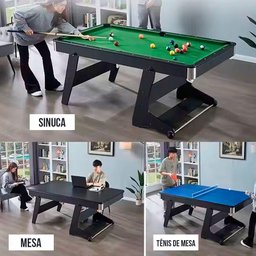 Mesa de Sinuca Ahead Sports Dobrável Jogo Bilhar - 3