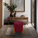 Ver imagem 1 de Banqueta Puff Thor Luxo Madeira Maciça:bordo