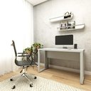 Ver imagem 1 de Escrivaninha para Estudos 120cm X 60cm Pés Metal F5 Office