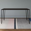 Ver imagem 4 de Mesa De Jantar Retangular Tampo De Madeira 140X80Cm Preto