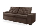 Ver imagem 4 de Sofá Retrátil e Reclinável 2.10m Estilo Estofados - Europa com Softgel D33 Velupluma "marrom"