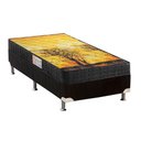 Ver imagem 1 de Cama Box Solteiro: Colchão Anatômico Anjos D28/EP Pantanal + Base CRC Suede Black(88x188)