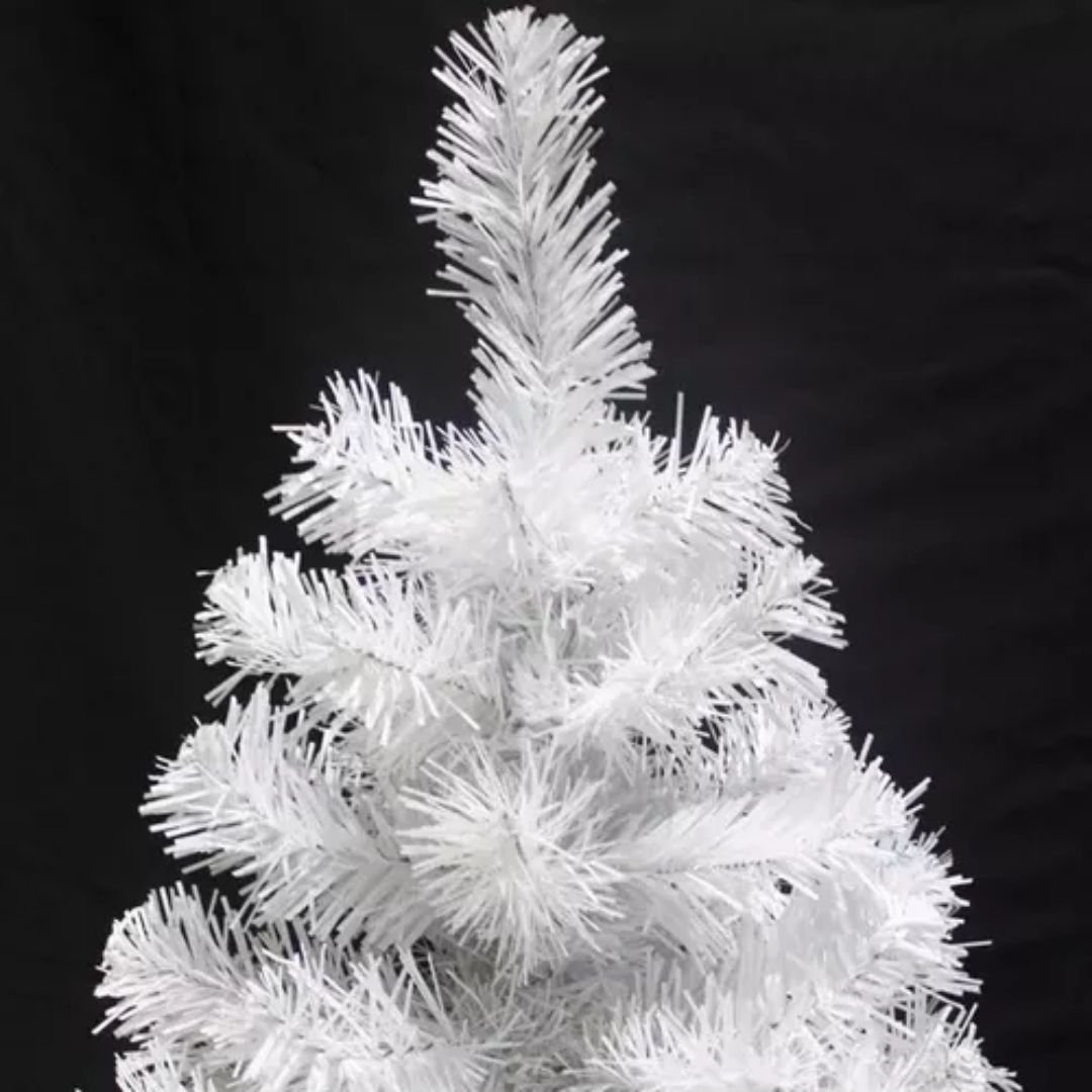 Árvore de Natal Pinheiro Suíço Branco Luxo Premium 900 Galhos 2,10m - Master Christmas - 9