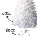 Ver imagem 2 de Árvore de Natal Pinheiro Suíço Branco Luxo Premium 900 Galhos 2,10m - Master Christmas