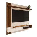 Ver imagem 3 de Painel para Tv até 55 Polegadas Sunset 1 Porta Freijó/off White - Panorama Móveis